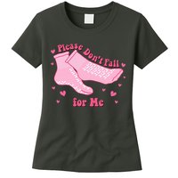 Please Dont Fall For Me Funny Nurse Valentine Womens T-Shirt