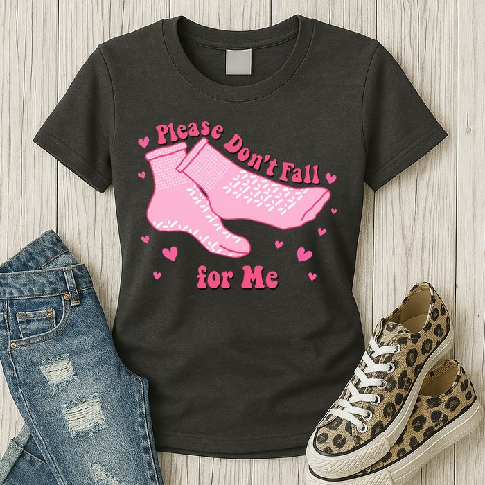 Please Dont Fall For Me Funny Nurse Valentine Womens T-Shirt