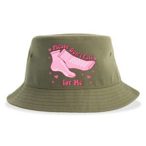 Please Dont Fall For Me Funny Nurse Valentine Sustainable Bucket Hat