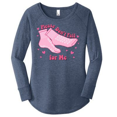 Please Dont Fall For Me Funny Nurse Valentine Women's Perfect Tri Tunic Long Sleeve Shirt