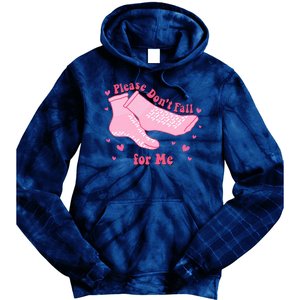 Please Dont Fall For Me Funny Nurse Valentine Tie Dye Hoodie