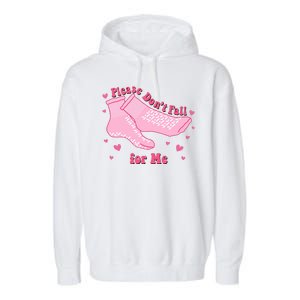 Please Dont Fall For Me Funny Nurse Valentine Garment-Dyed Fleece Hoodie