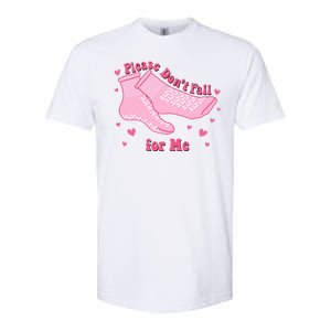 Please Dont Fall For Me Funny Nurse Valentine Softstyle CVC T-Shirt