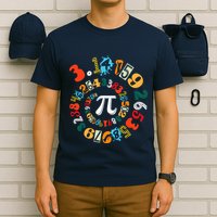 Pi Day Funny Math Lover 3.14 Spiral Pi T-Shirt