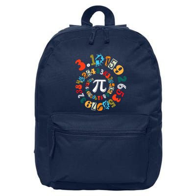 Pi Day Funny Math Lover 3.14 Spiral Pi 16 in Basic Backpack