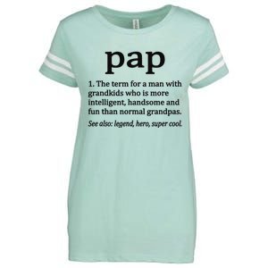 Pap Definition Funny Pap Grandpa Enza Ladies Jersey Football T-Shirt