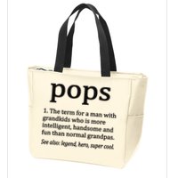 Pops Definition Funny Pops Grandpa Zip Tote Bag
