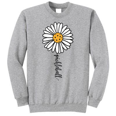 Pickleball Daisy Flower Tall Sweatshirt