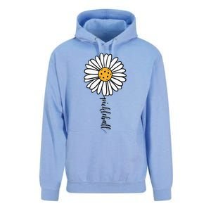 Pickleball Daisy Flower Unisex Surf Hoodie