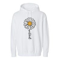 Pickleball Daisy Flower Garment-Dyed Fleece Hoodie