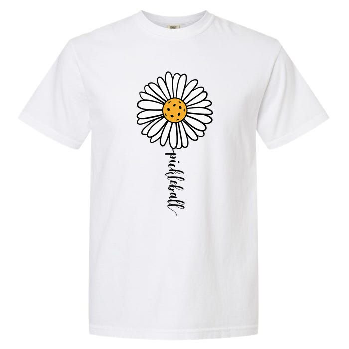 Pickleball Daisy Flower Garment-Dyed Heavyweight T-Shirt