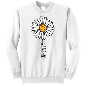 Pickleball Daisy Flower Sweatshirt