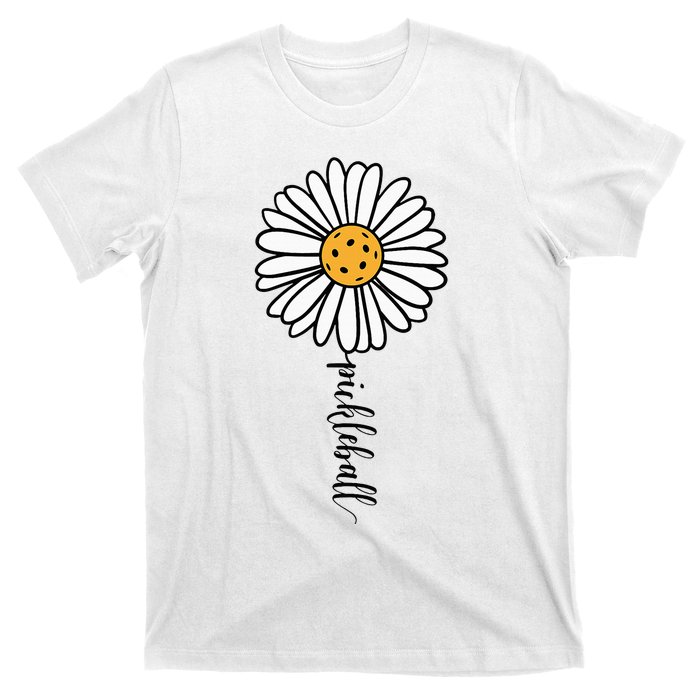 Pickleball Daisy Flower T-Shirt