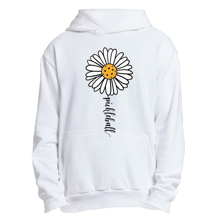 Pickleball Daisy Flower Urban Pullover Hoodie