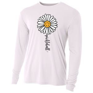 Pickleball Daisy Flower Cooling Performance Long Sleeve Crew