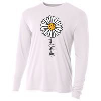 Pickleball Daisy Flower Cooling Performance Long Sleeve Crew