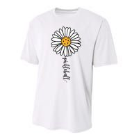 Pickleball Daisy Flower Performance Sprint T-Shirt