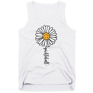 Pickleball Daisy Flower Tank Top