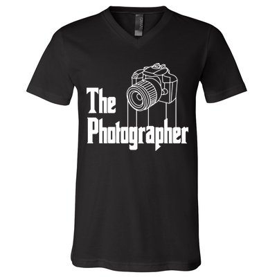 Photographer Design For Photography Lover Gift V-Neck T-Shirt