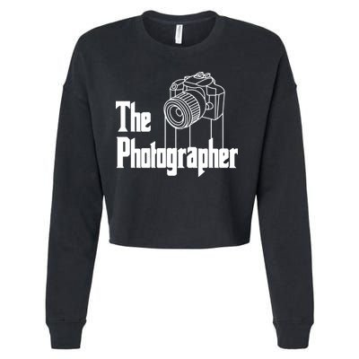 Photographer Design For Photography Lover Gift Cropped Pullover Crew