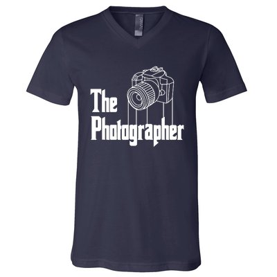 Photographer Design For Photography Lover Gift V-Neck T-Shirt