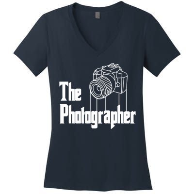 Photographer Design For Photography Lover Gift Women's V-Neck T-Shirt