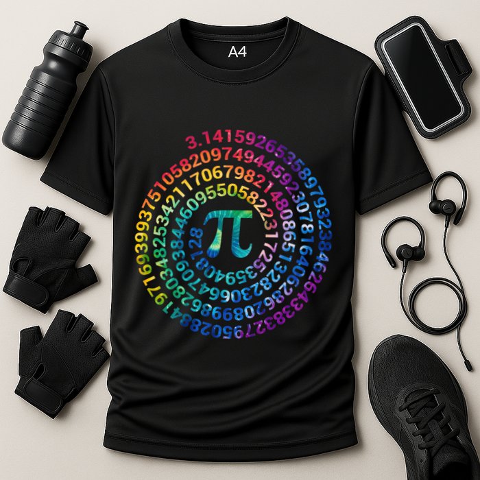 Pi Day For Math Lovers 3 14 Nerdy Symbols Tie Dye Numbers Funny Gift Performance Shirt