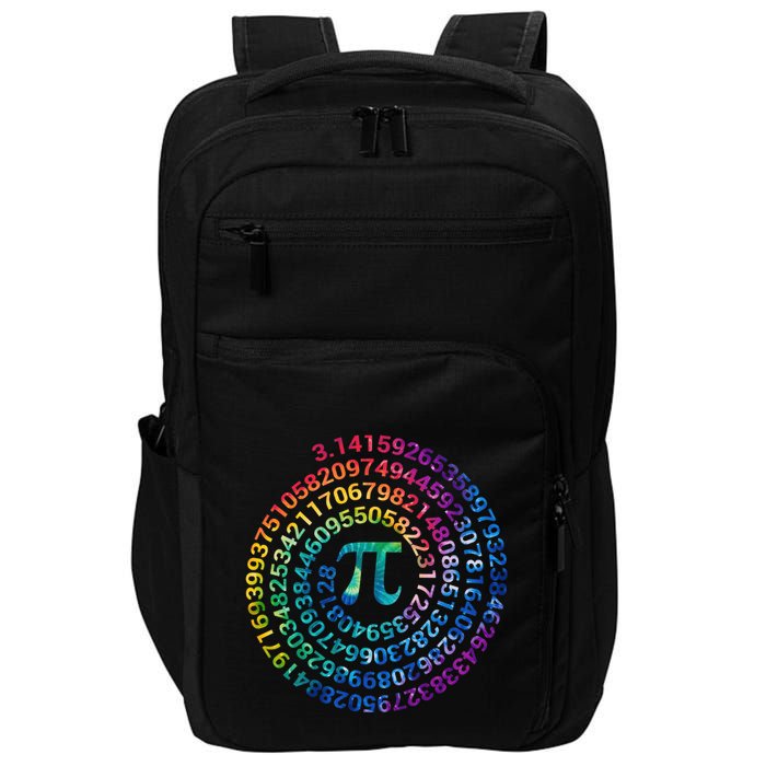 Pi Day For Math Lovers 3 14 Nerdy Symbols Tie Dye Numbers Funny Gift Impact Tech Backpack