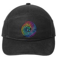 Pi Day For Math Lovers 3 14 Nerdy Symbols Tie Dye Numbers Funny Gift 7-Panel Snapback Hat