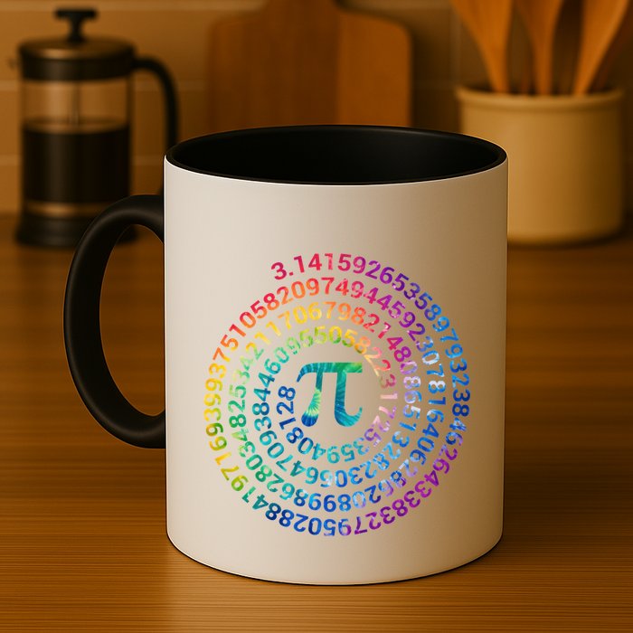 Pi Day For Math Lovers 3 14 Nerdy Symbols Tie Dye Numbers Funny Gift Mug