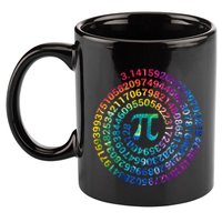 Pi Day For Math Lovers 3 14 Nerdy Symbols Tie Dye Numbers Funny Gift 11oz C Handle Ceramic Mug