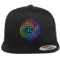 Pi Day For Math Lovers 3 14 Nerdy Symbols Tie Dye Numbers Funny Gift Flat Bill Trucker Hat