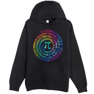 Pi Day For Math Lovers 3 14 Nerdy Symbols Tie Dye Numbers Funny Gift Premium Pullover Hoodie