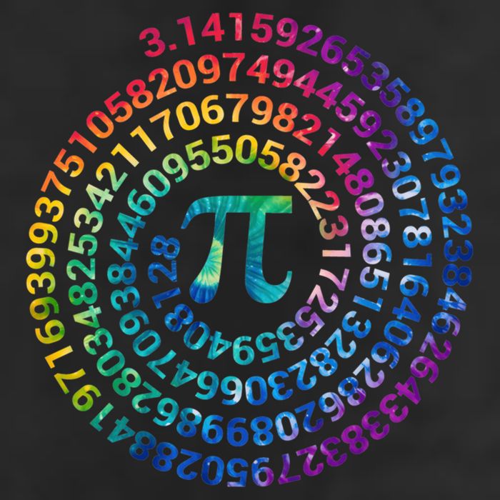Pi Day For Math Lovers 3 14 Nerdy Symbols Tie Dye Numbers Funny Gift 25L Jumbo Tote