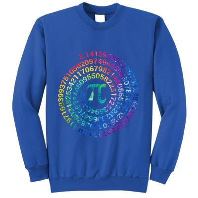 Pi Day For Math Lovers 3 14 Nerdy Symbols Tie Dye Numbers Funny Gift Sweatshirt