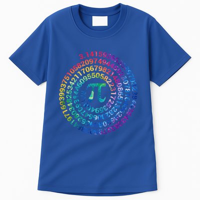 Pi Day For Math Lovers 3 14 Nerdy Symbols Tie Dye Numbers Funny Gift Tall T-Shirt