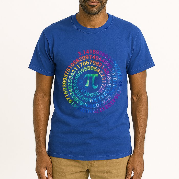 Pi Day For Math Lovers 3 14 Nerdy Symbols Tie Dye Numbers Funny Gift Tall T-Shirt