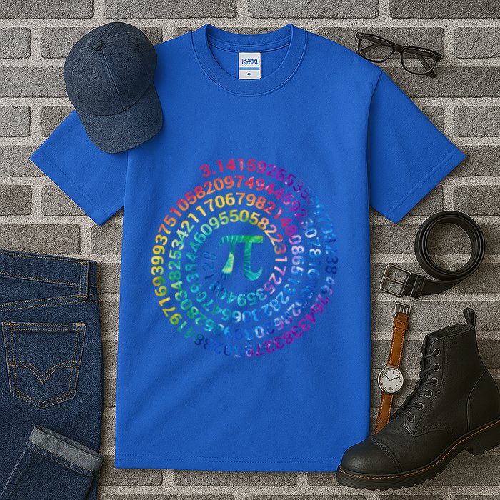 Pi Day For Math Lovers 3 14 Nerdy Symbols Tie Dye Numbers Funny Gift Tall T-Shirt