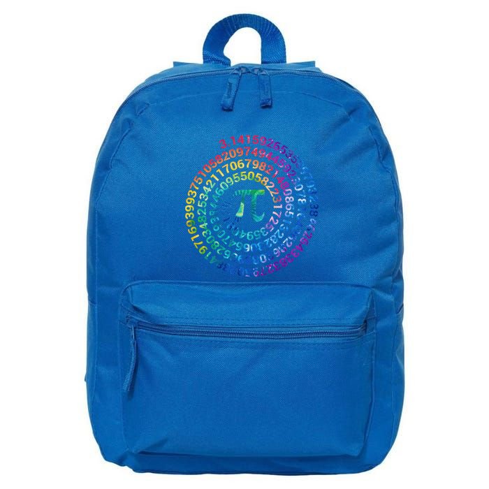 Pi Day For Math Lovers 3 14 Nerdy Symbols Tie Dye Numbers Funny Gift 16 in Basic Backpack