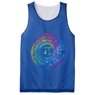 Pi Day For Math Lovers 3 14 Nerdy Symbols Tie Dye Numbers Funny Gift Mesh Reversible Basketball Jersey Tank