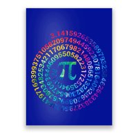 Pi Day For Math Lovers 3 14 Nerdy Symbols Tie Dye Numbers Funny Gift Poster