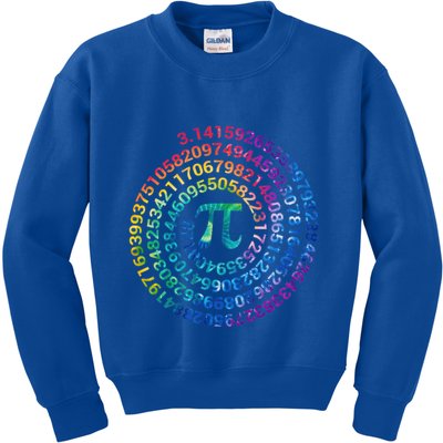 Pi Day For Math Lovers 3 14 Nerdy Symbols Tie Dye Numbers Funny Gift Kids Sweatshirt