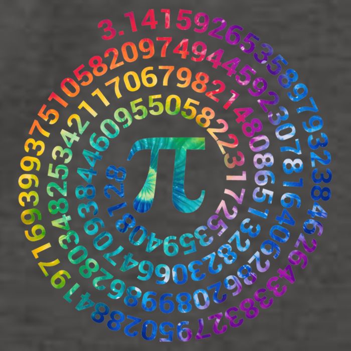 Pi Day For Math Lovers 3 14 Nerdy Symbols Tie Dye Numbers Funny Gift Vector Backpack