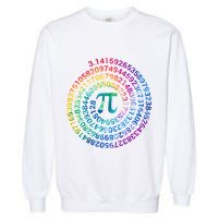 Pi Day For Math Lovers 3 14 Nerdy Symbols Tie Dye Numbers Funny Gift Garment-Dyed Sweatshirt