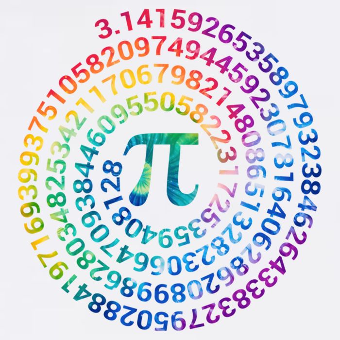 Pi Day For Math Lovers 3 14 Nerdy Symbols Tie Dye Numbers Funny Gift Garment-Dyed Sweatshirt