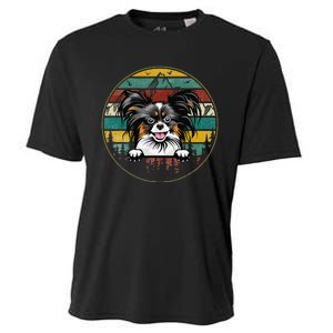 Papillion Dog Father's Day Christmas For Dog Dad Mom Cooling Performance Crew T-Shirt