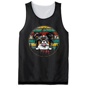 Papillion Dog Father's Day Christmas For Dog Dad Mom Mesh Reversible Basketball Jersey Tank