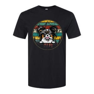 Papillion Dog Father's Day Christmas For Dog Dad Mom Softstyle CVC T-Shirt