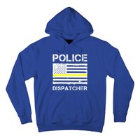 Police Dispatcher First Responder Thin Yellow Line Us Flag Gift Hoodie