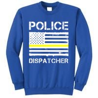 Police Dispatcher First Responder Thin Yellow Line Us Flag Gift Sweatshirt